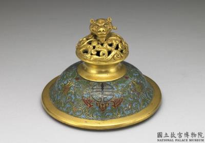 图片[3]-Copper incense burner in cloisonne enamels, Qing dynasty (1644-1911)-China Archive